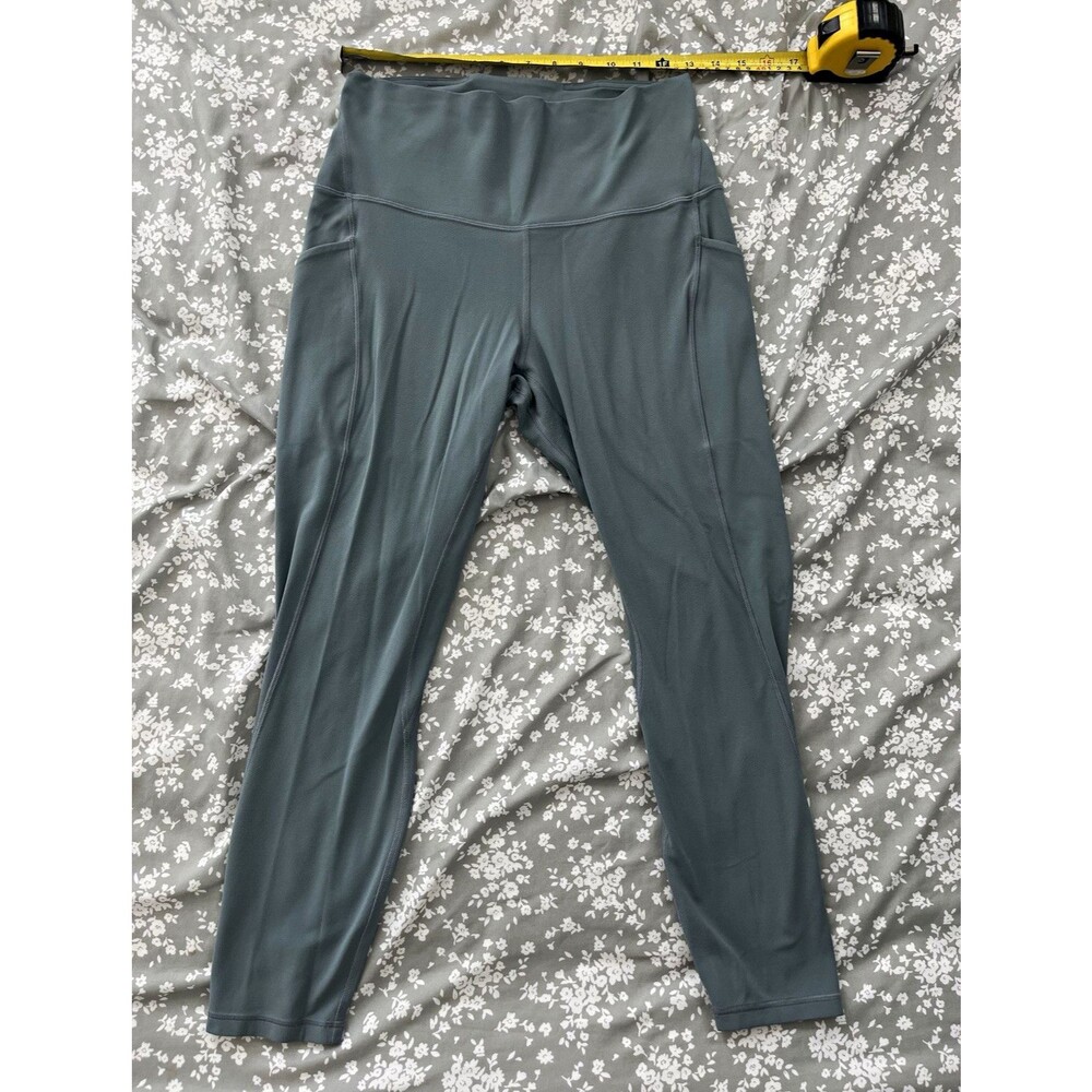 Lululemon Align Pant with Pockets 25" Size 10 Silver Blue High Rise Leggings